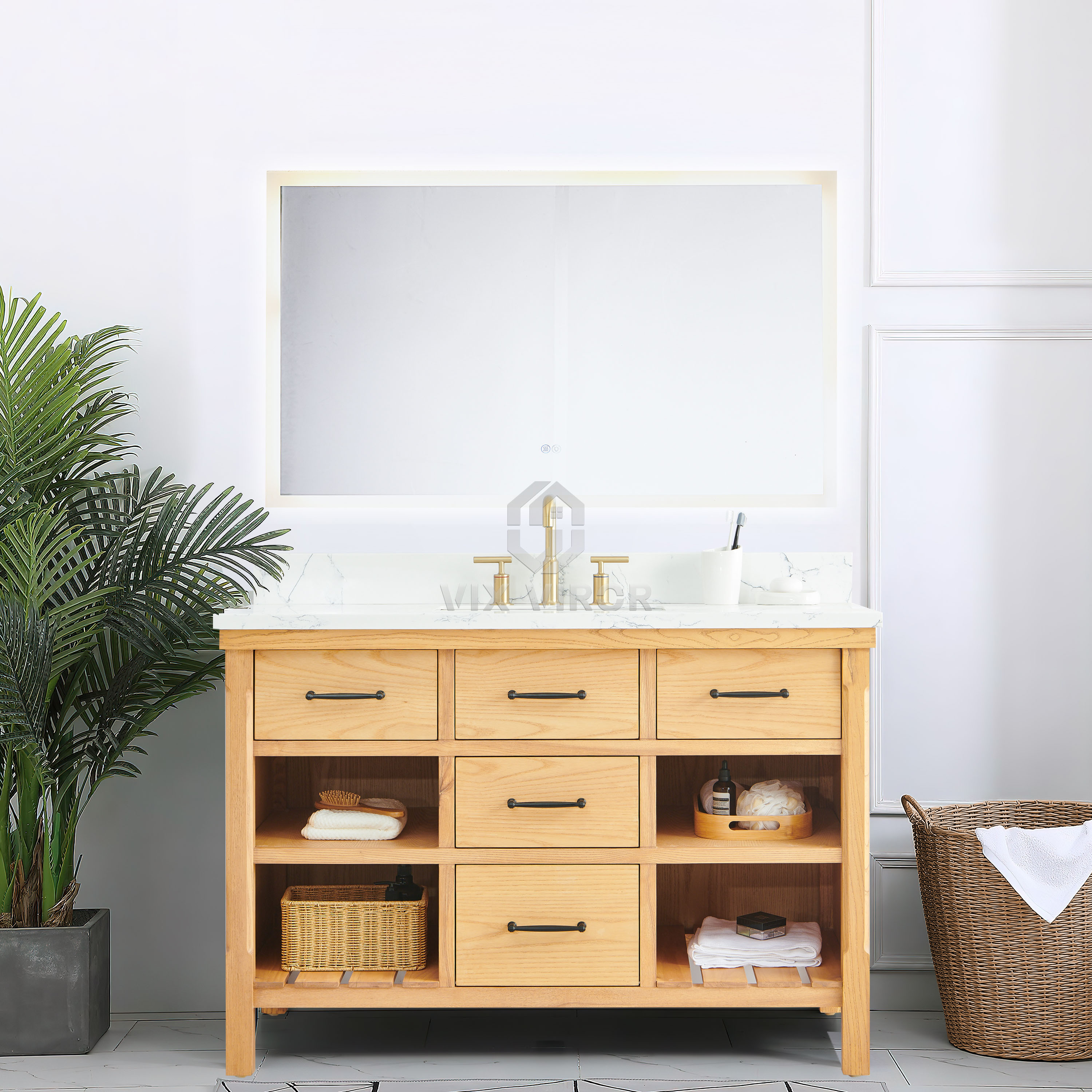 Bathroom Vanity SHP-Natural10048AW