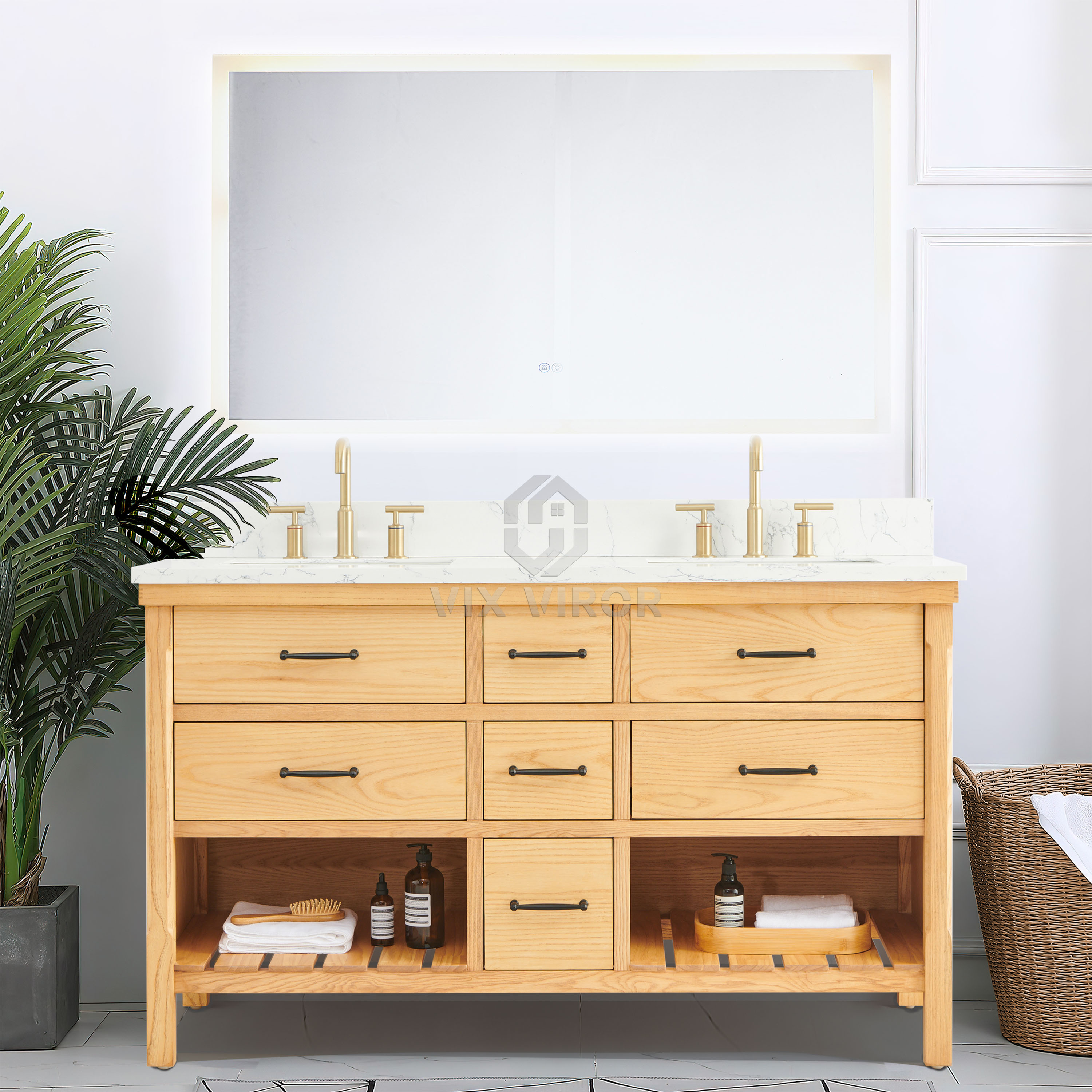 Bathroom Vanity SHP-Natural10060AW