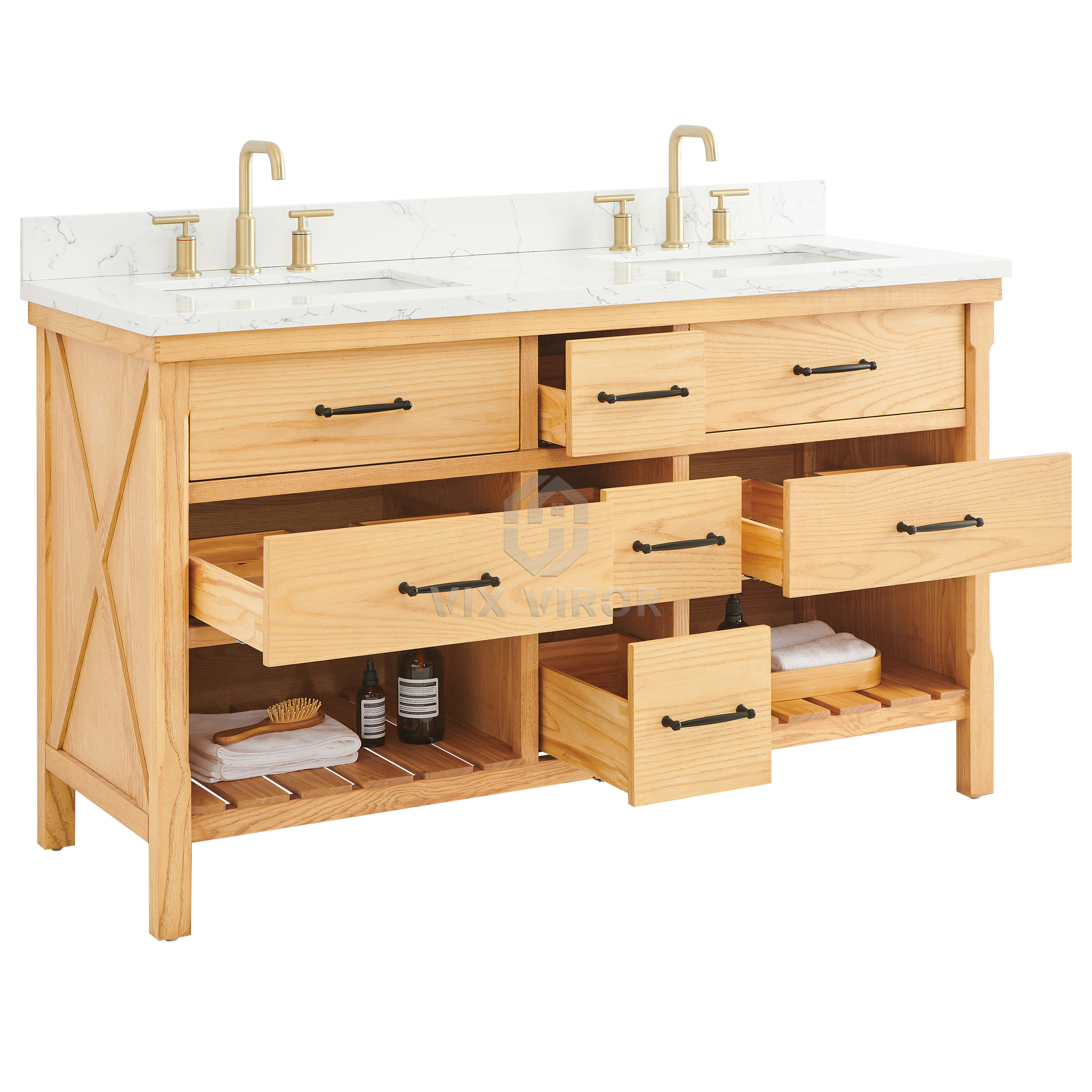 Bathroom Vanity SHP-Natural10060AW