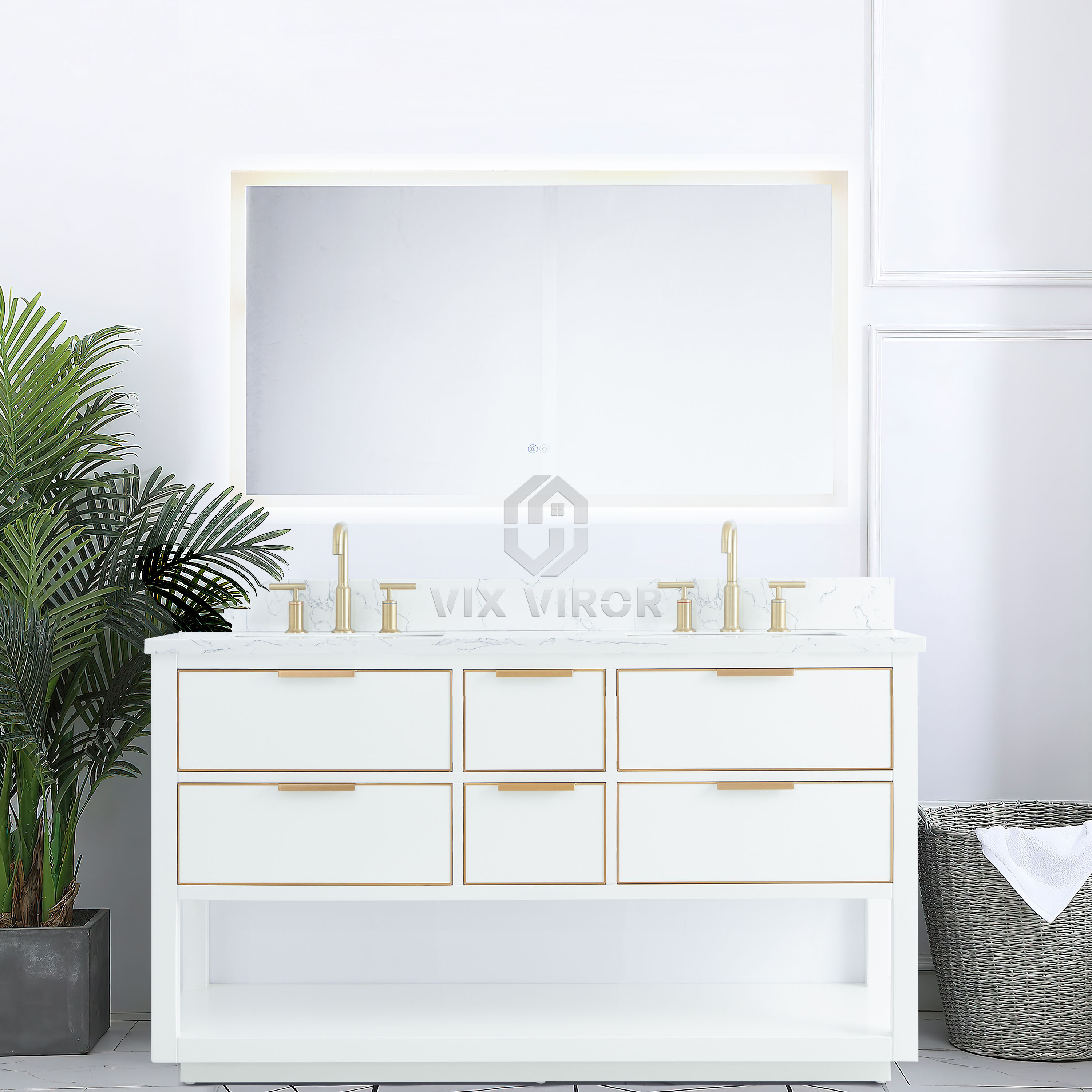 Bathroom Vanity SHP-Lines9060WH