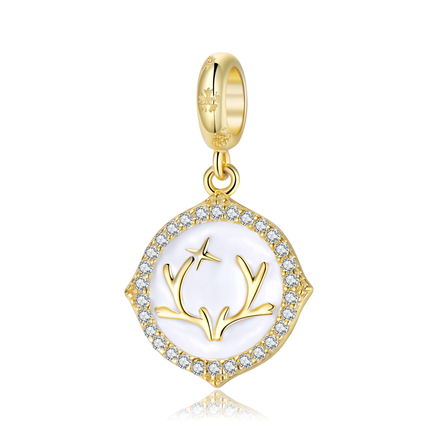 Antlers Crown Charm Bracelet-Vigg Jewelry