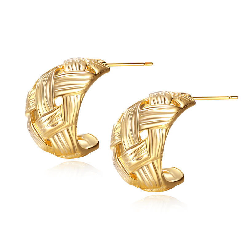 VIGG 18K Gold Plated Moonlight Earrings-Vigg Jewelry