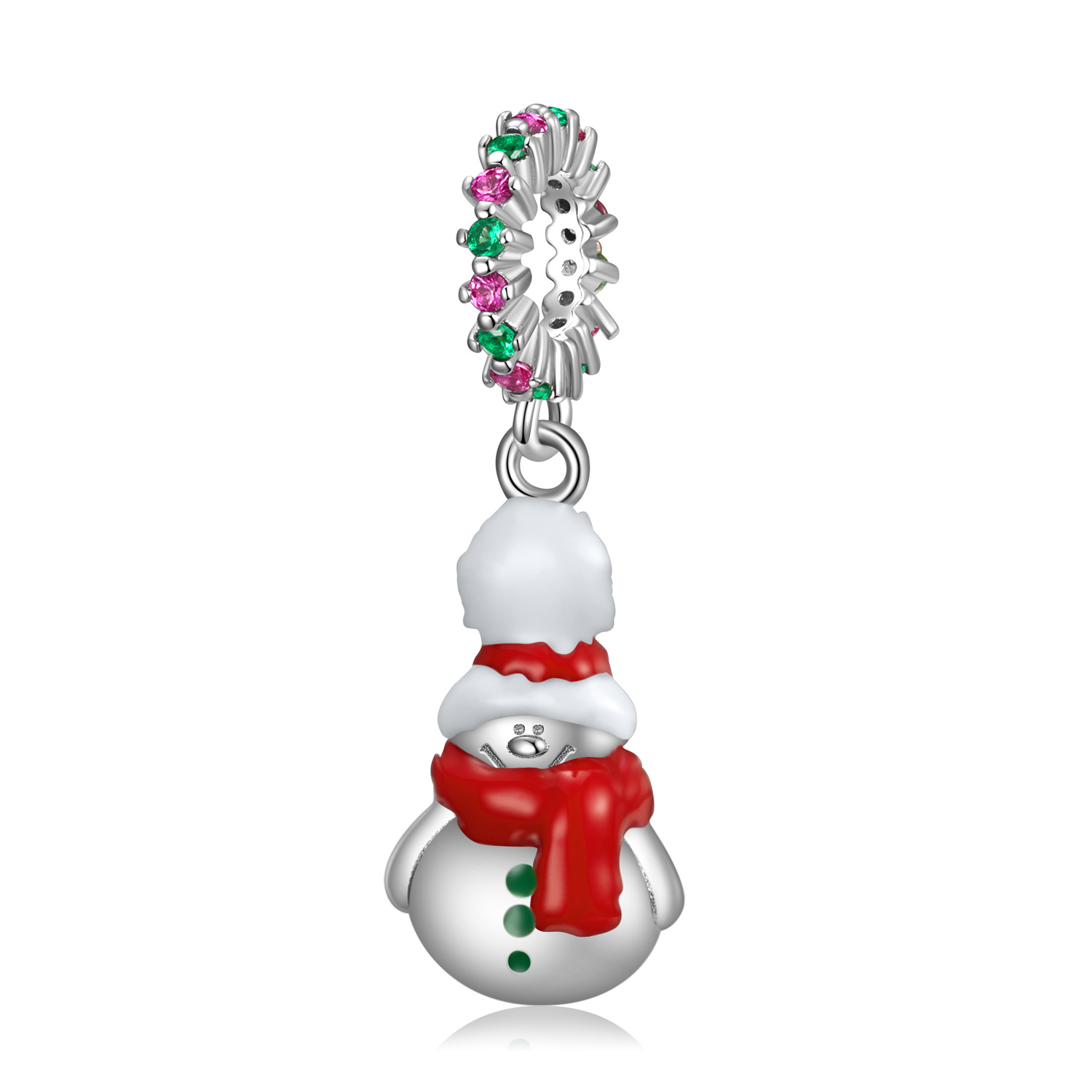 Christmas Snowman Pendants Bracelet-Vigg Jewelry