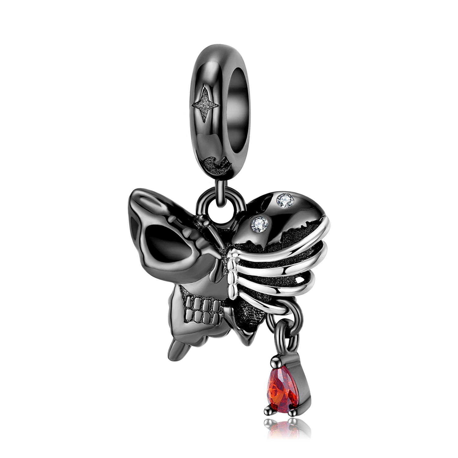 Skull Butterfly Pendant Bracelet-Vigg Jewelry