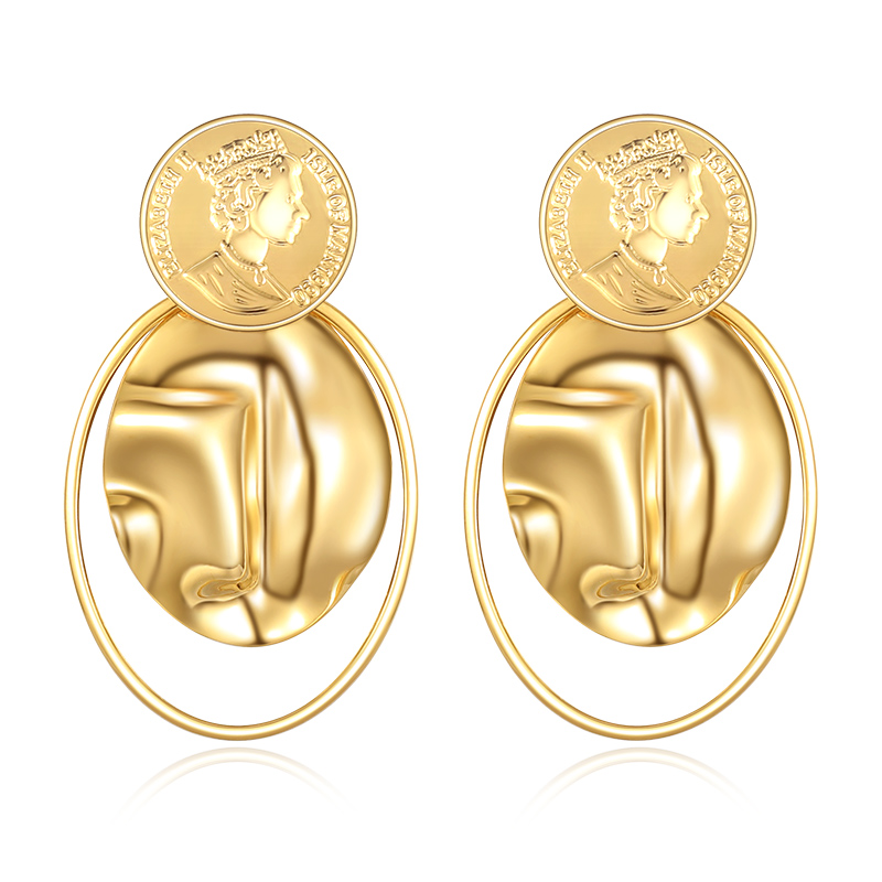 VIGG 18K Gold Plated Victoria Earrings-Vigg Jewelry