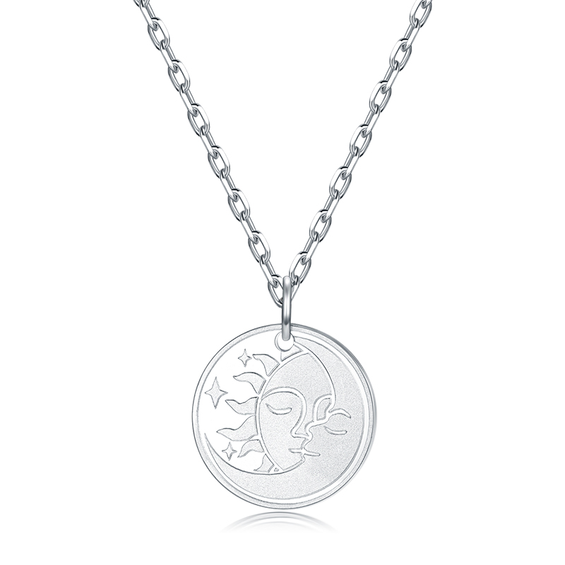 VIGG Sun And Moon Guardian Necklace-Vigg Jewelry