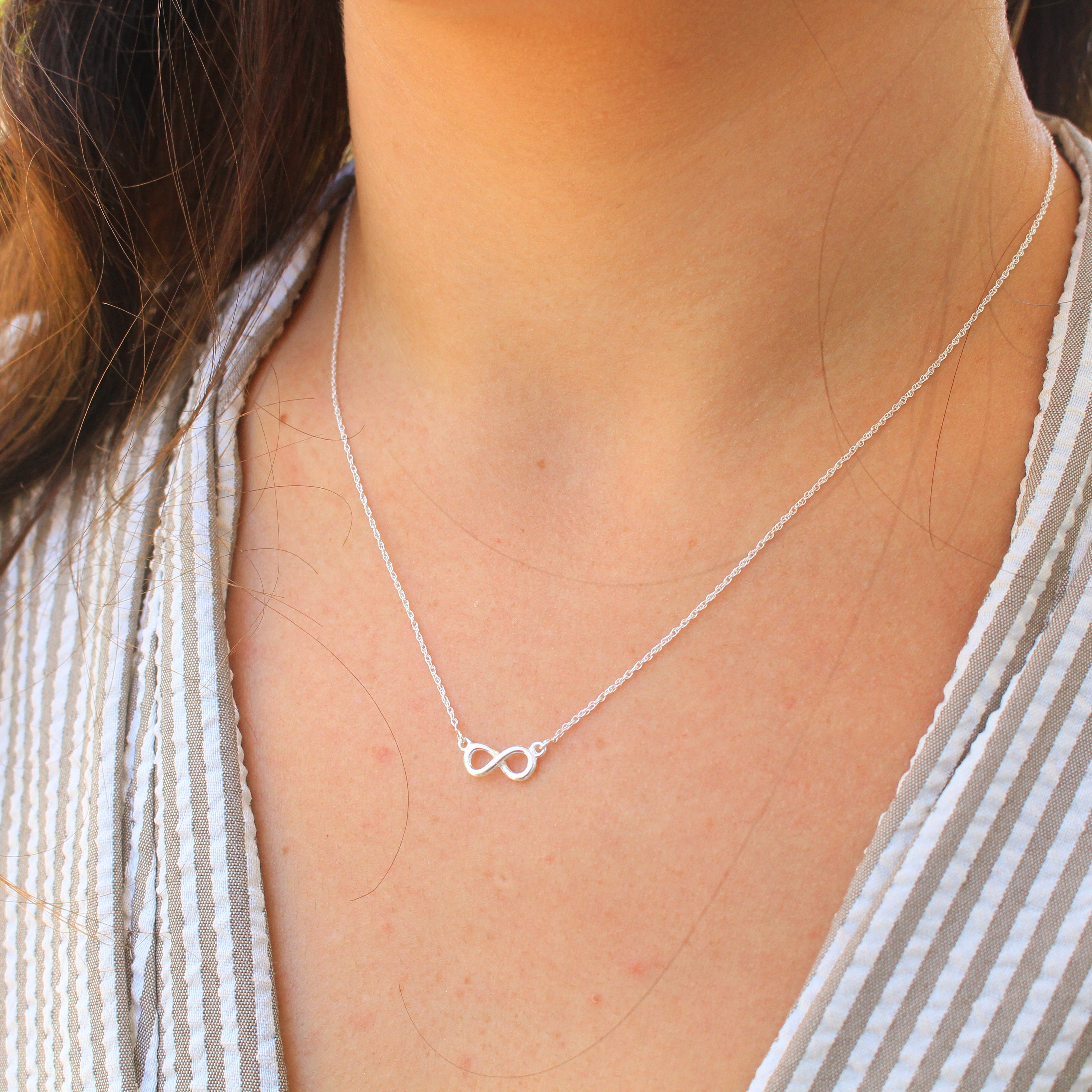 Rare Petite Infinity Necklace: Sterling Silver-Vigg Jewelry