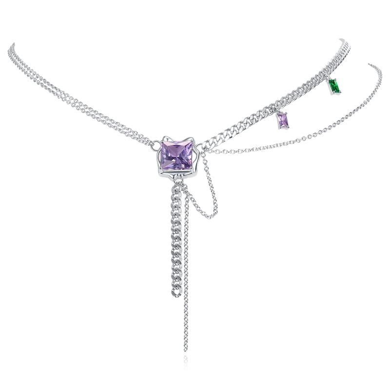 VIGG Purple Dream Necklace-Vigg Jewelry