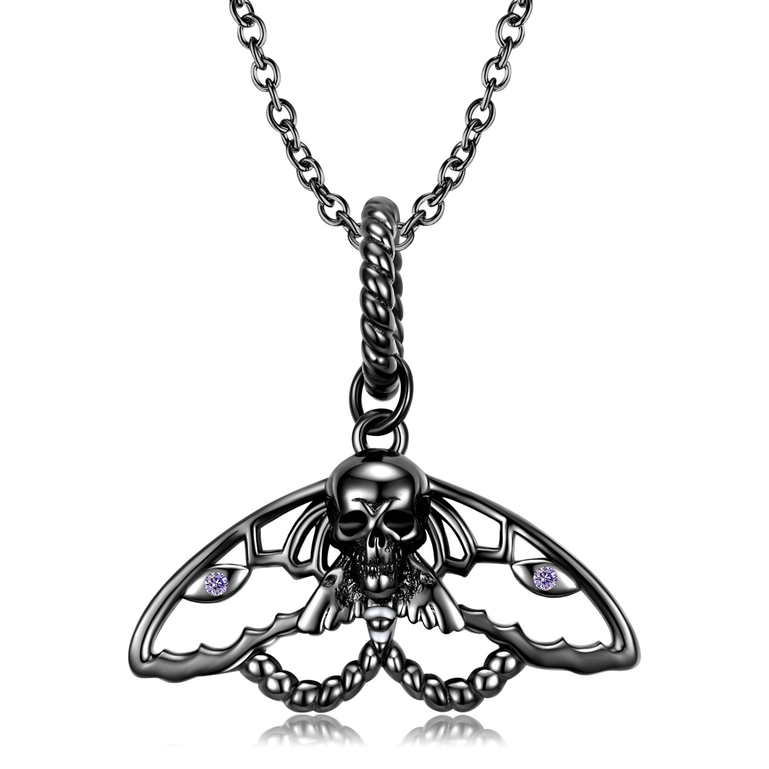 Halloween Skull Insect Necklace-Vigg Jewelry