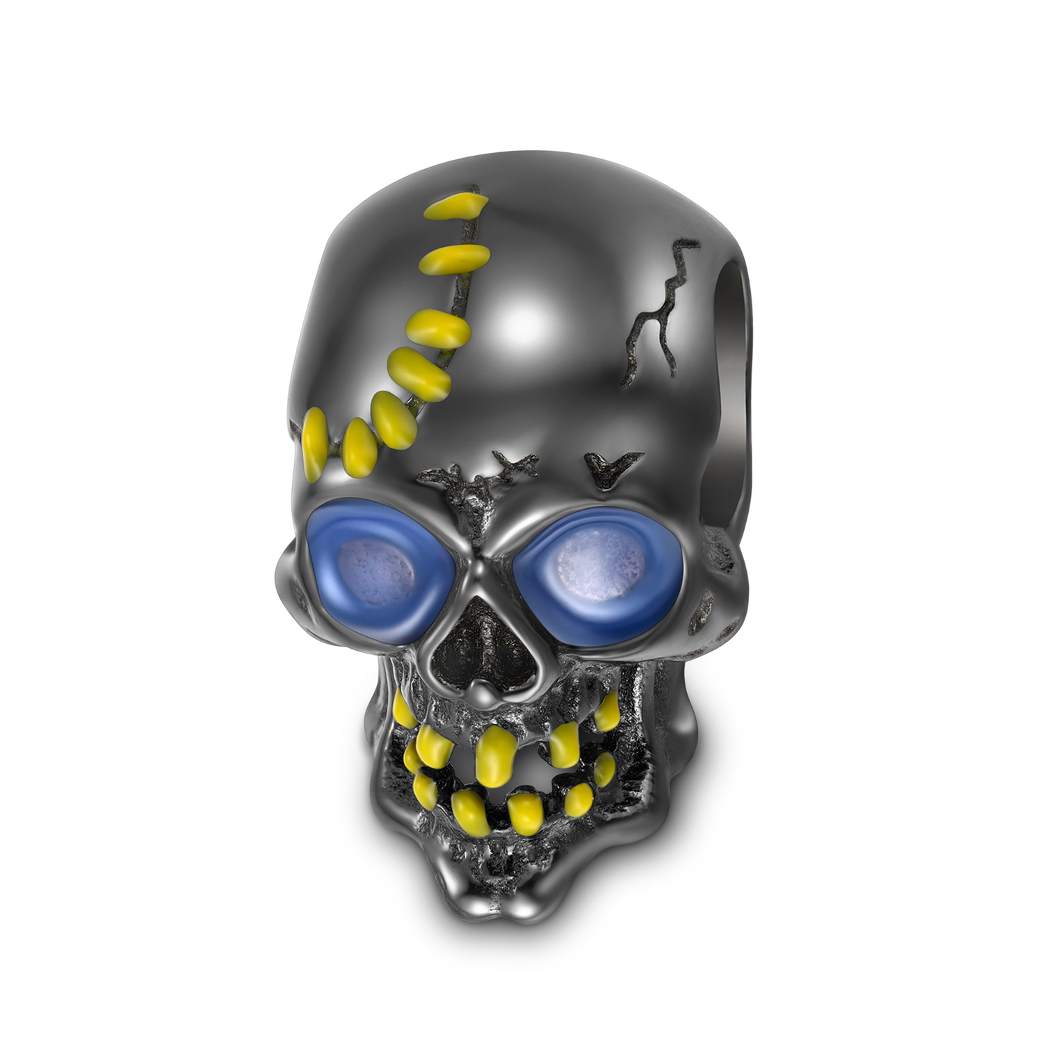 Diablo Fissure Skull Charm Bracelet-Vigg Jewelry
