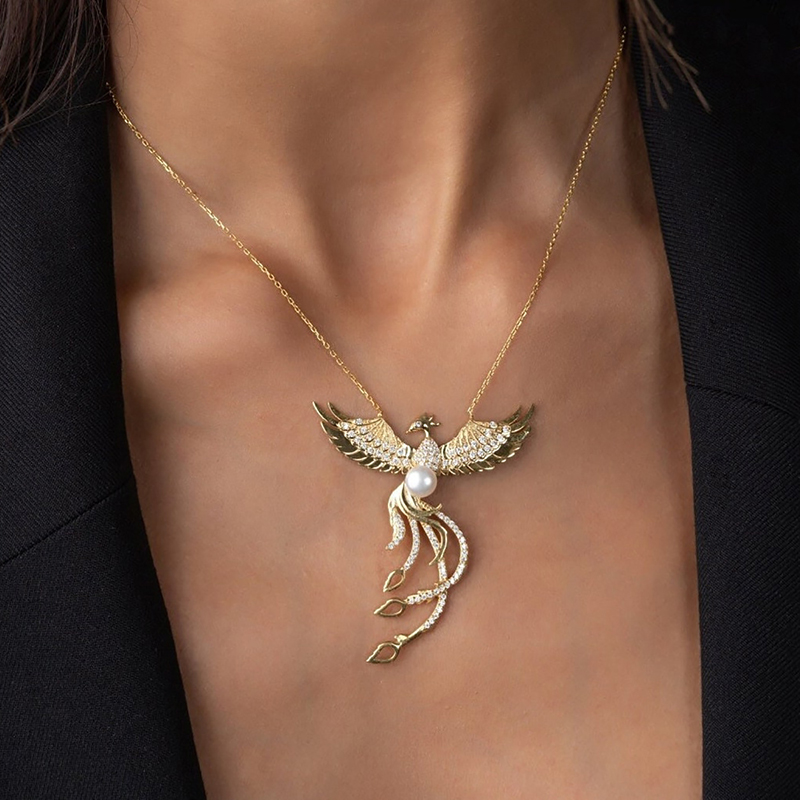 Rise From The Ashes Phoenix Necklace-Vigg Jewelry