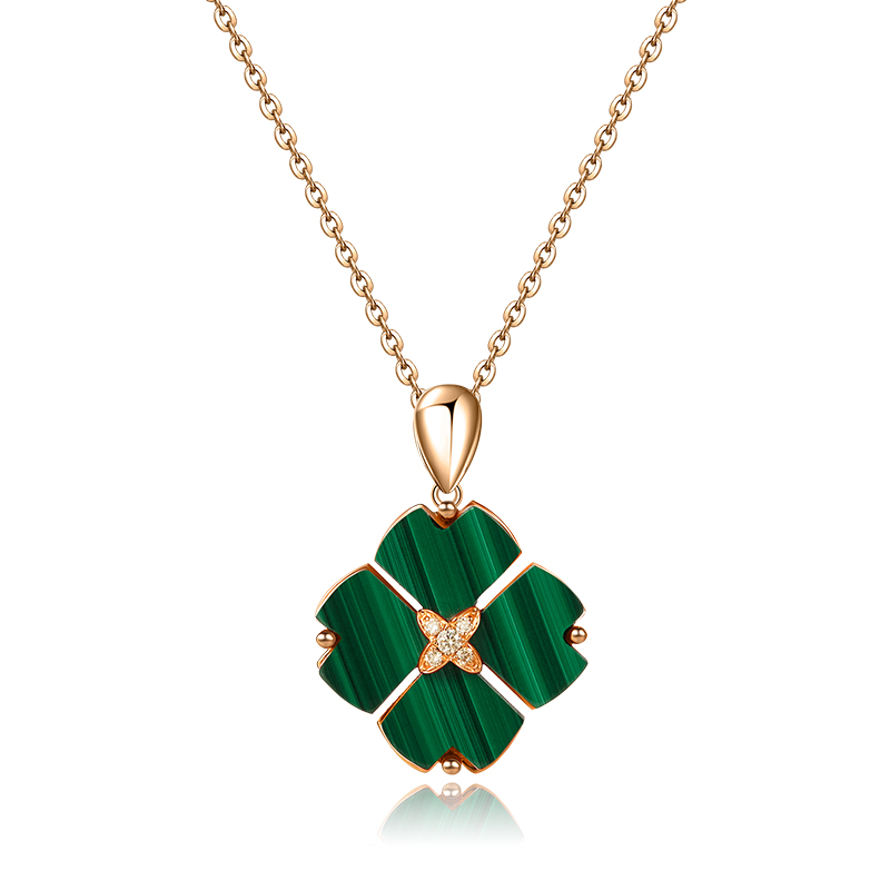 Star Four-leaf Clover Necklace-Vigg Jewelry