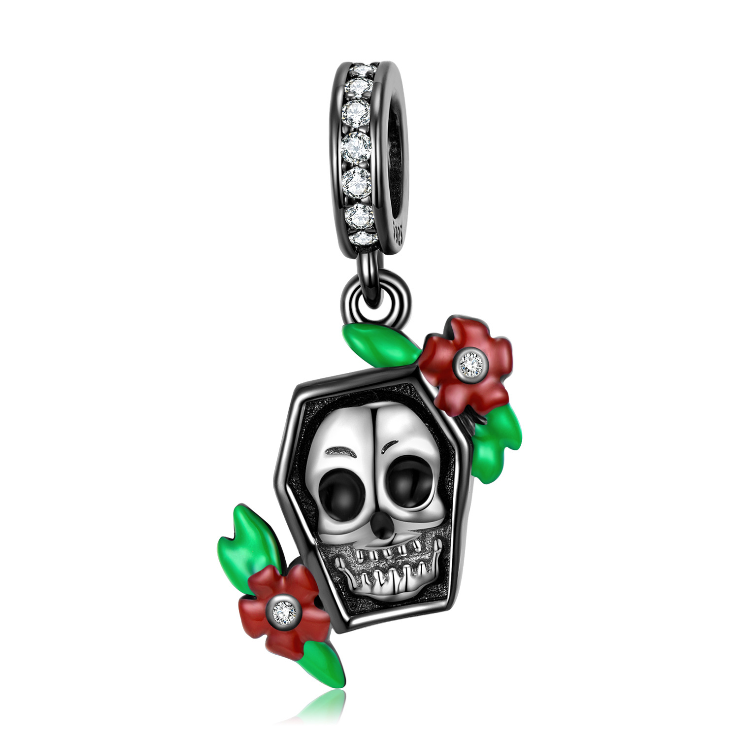 Freakish Smile Skull Pendant Bracelet-Vigg Jewelry