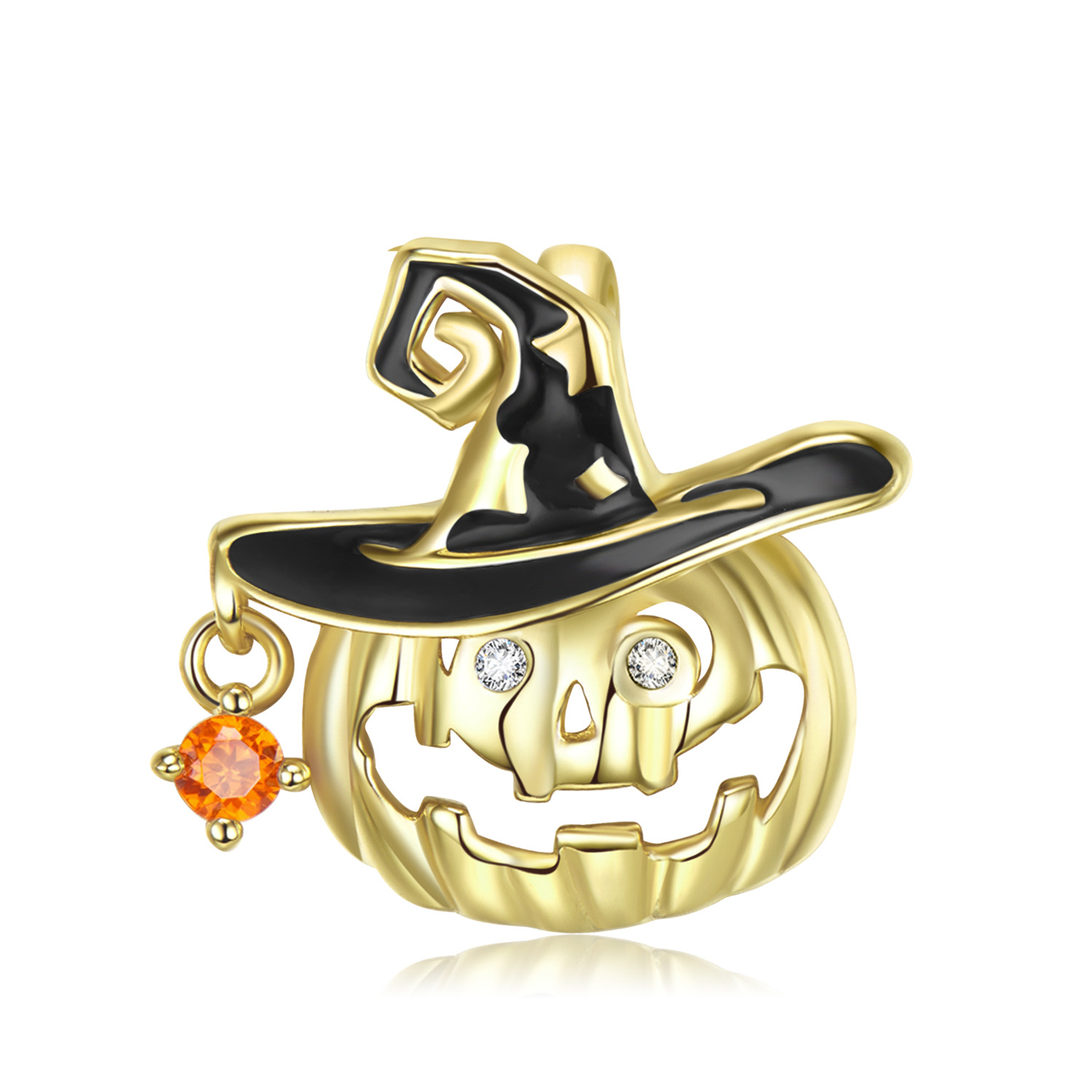 Pumpkin Magic Hat Charm Bracelet-Vigg Jewelry