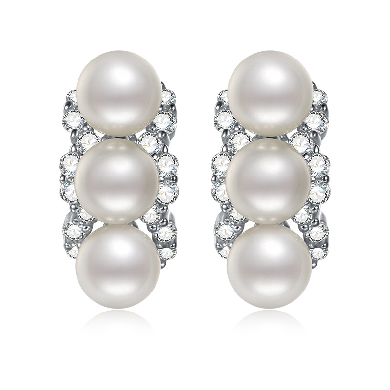 Pearl Cat Scratch Earrings-Vigg Jewelry