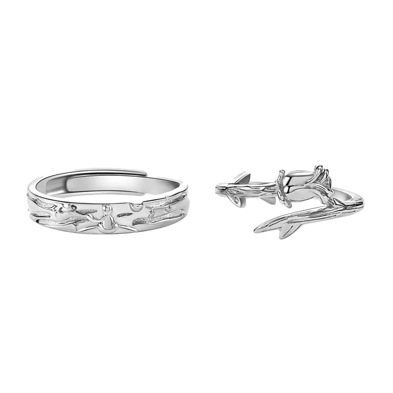 Little Prince's Love For Rose Guardian (Couple's Ring)-Vigg Jewelry