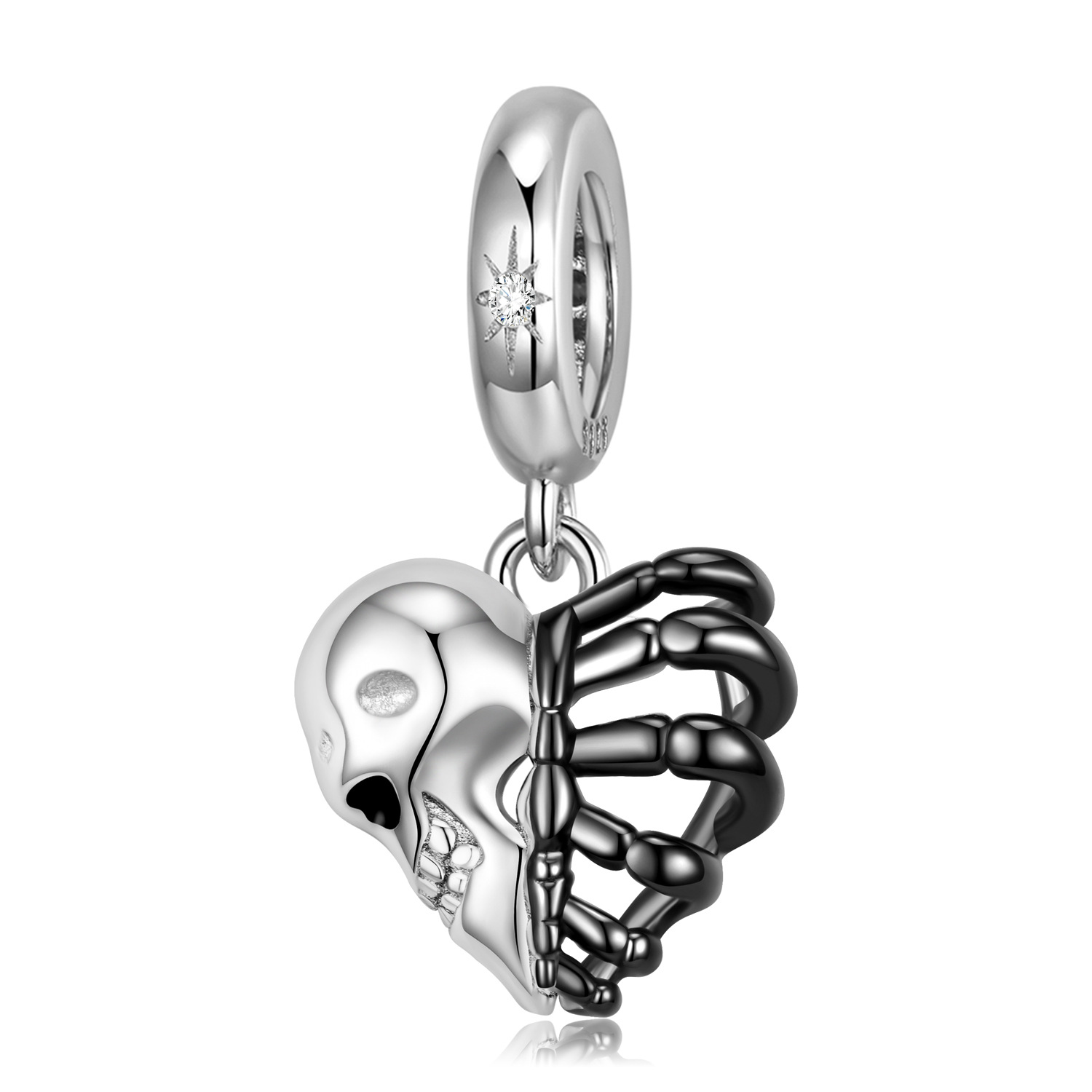 Skull Heart Skeleton Pendant Bracelet-Vigg Jewelry