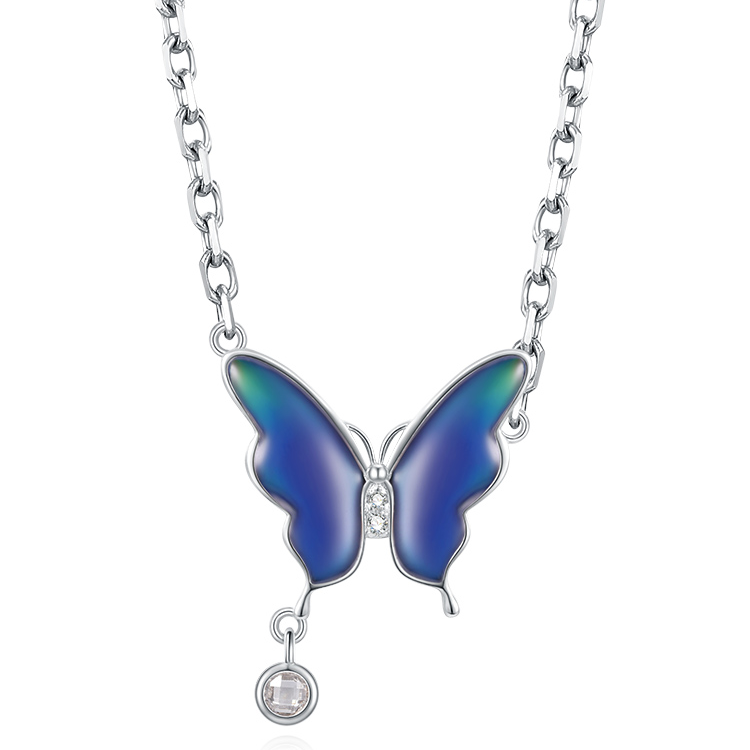 Color Changing Butterfly Necklace-Vigg Jewelry