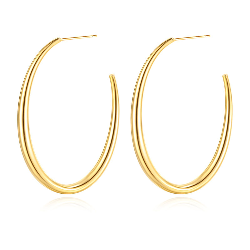 VIGG 18K Gold Plated Hoop Earrings-Vigg Jewelry
