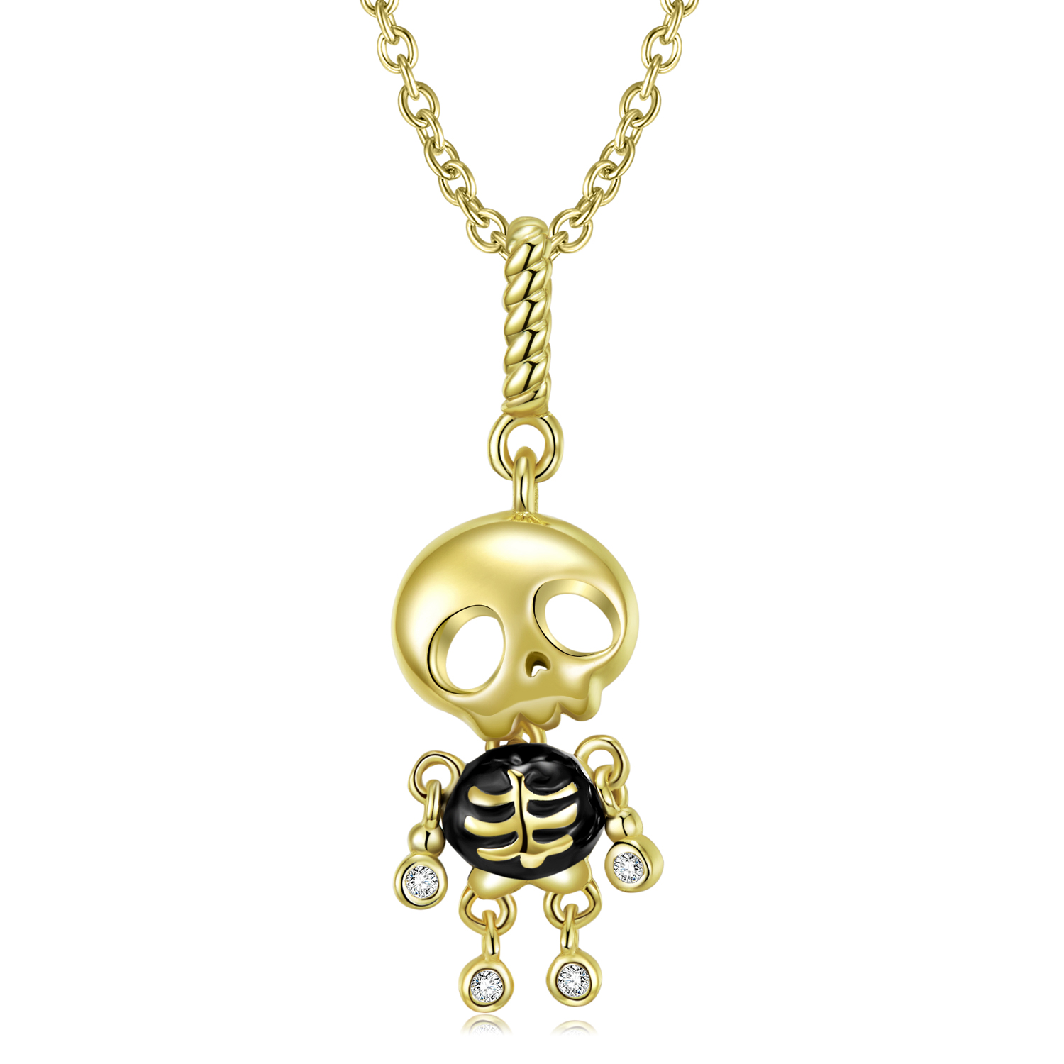 Halloween Skull Puppet Pendant-Vigg Jewelry