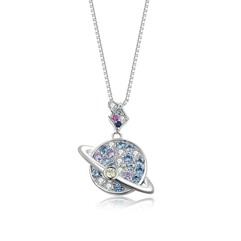 Gravity necklace, the earth and the moon always stay together-Vigg Jewelry