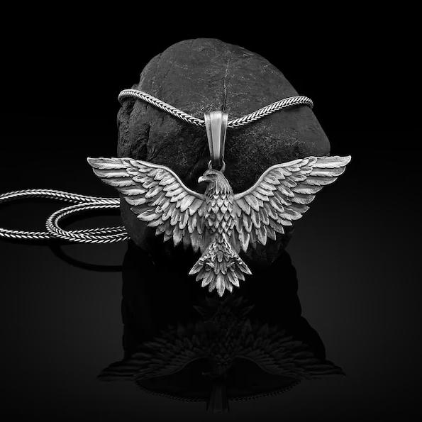 Spread Your Wings And Fly Eagle Necklace-Vigg Jewelry
