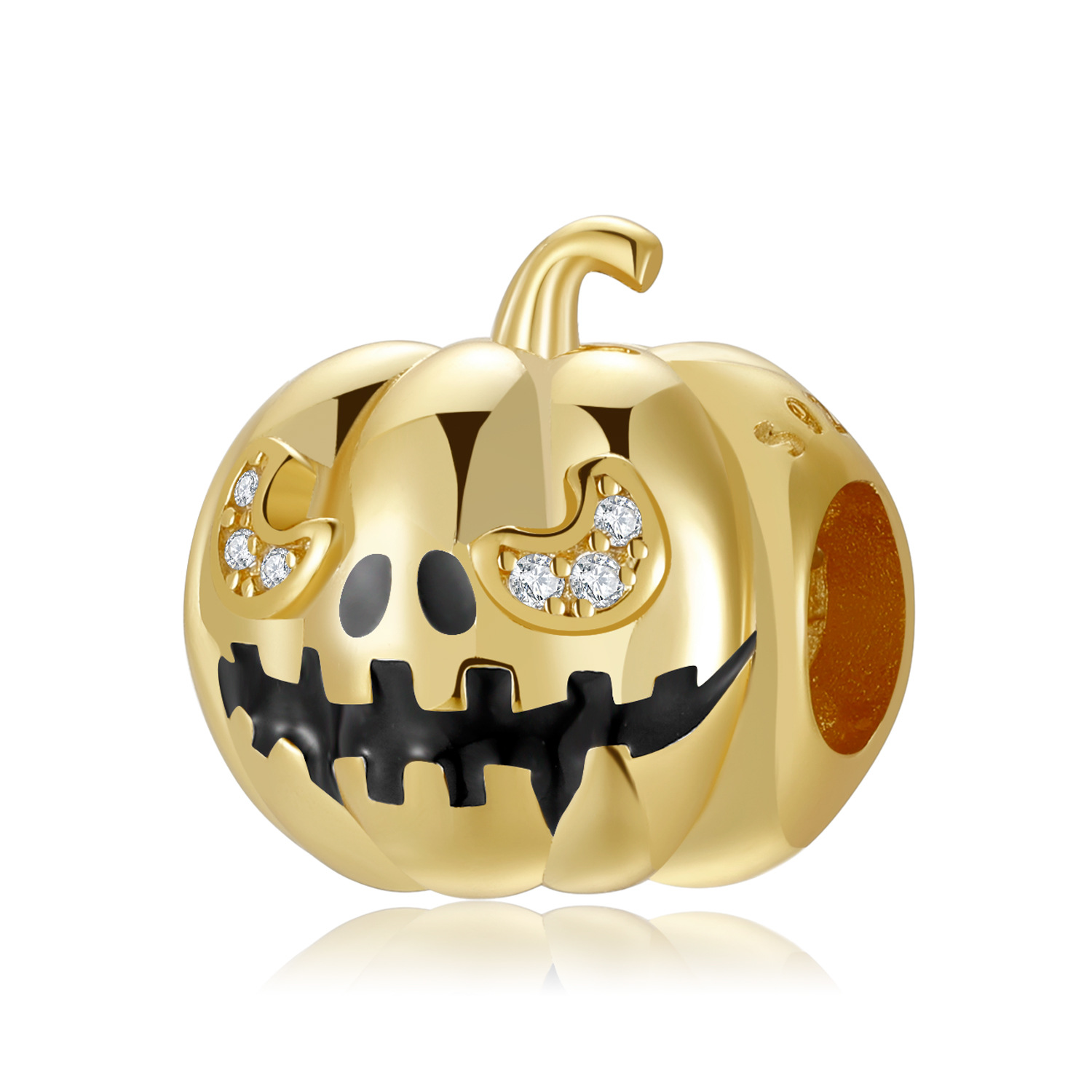 Pumpkin Skull Charm Bracelet-Vigg Jewelry