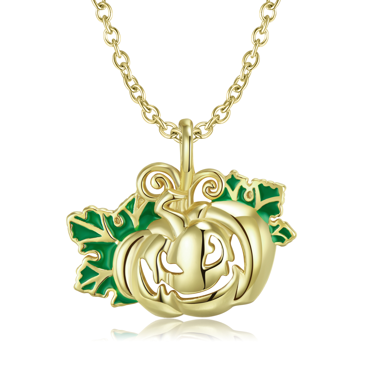 Halloween Evil Pumpkin Necklace-Vigg Jewelry