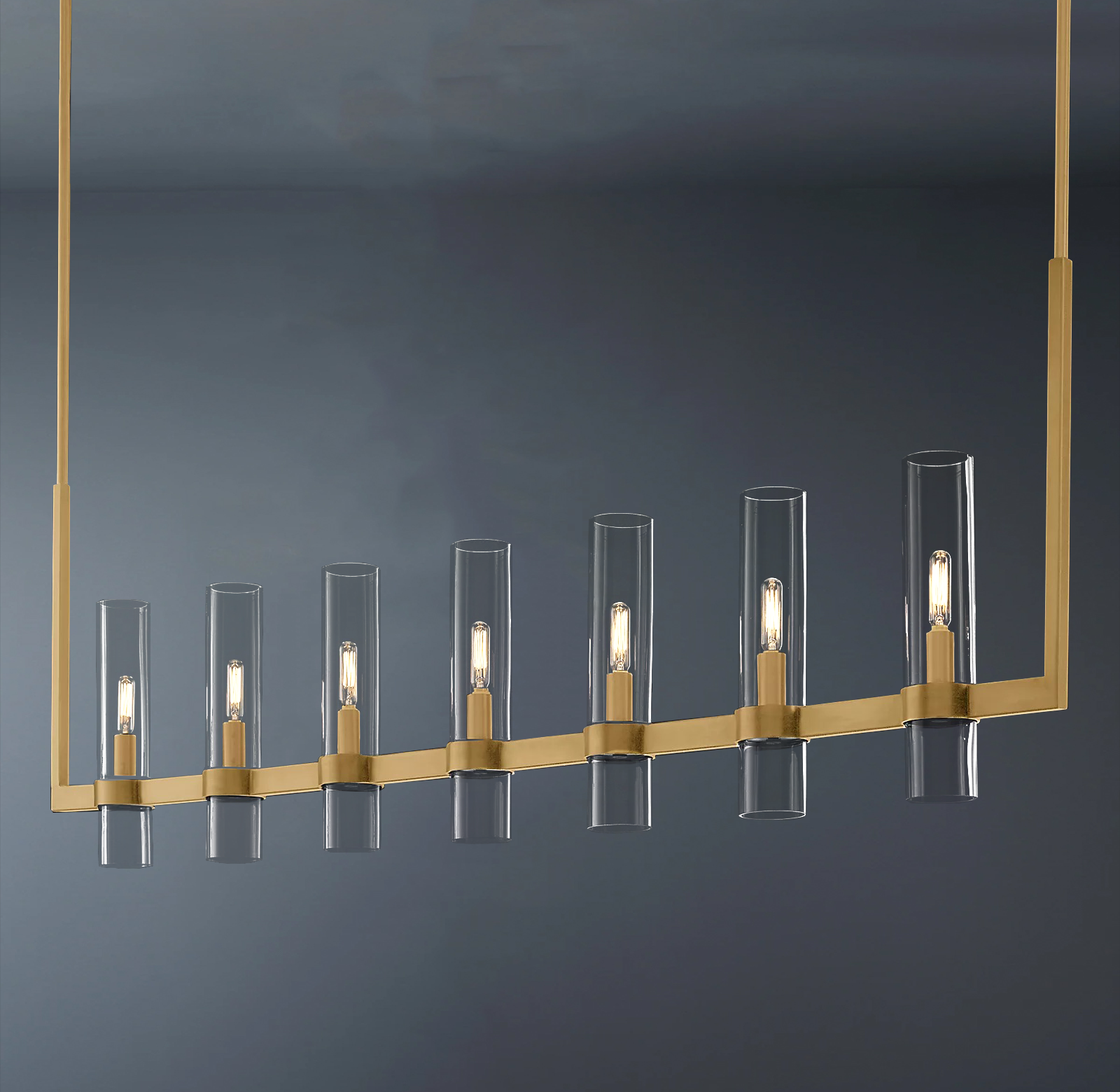 restoration hardware ravelle linear chandelier