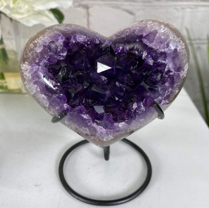 IDEAL CHRISTMAS GIFT🎅🎁 AMETHYST GEODE HEART 【BUY 2 FREE SHIPPING】