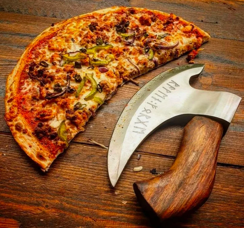 VIKING HATCHET HANDMADE PIZZA CUTTING AXE