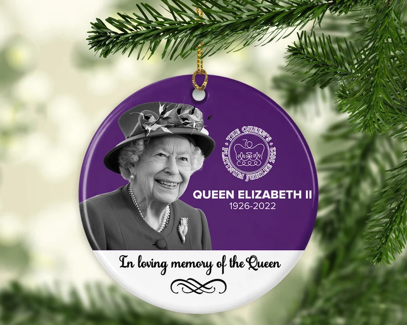 Queen Elizabeth II Ornament, In Loving Memory Of The Queen