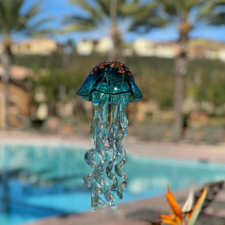 Art Glass Jellyfish Wind Chimes Hanging Decor【BUY 2 FREE SHIPPING】