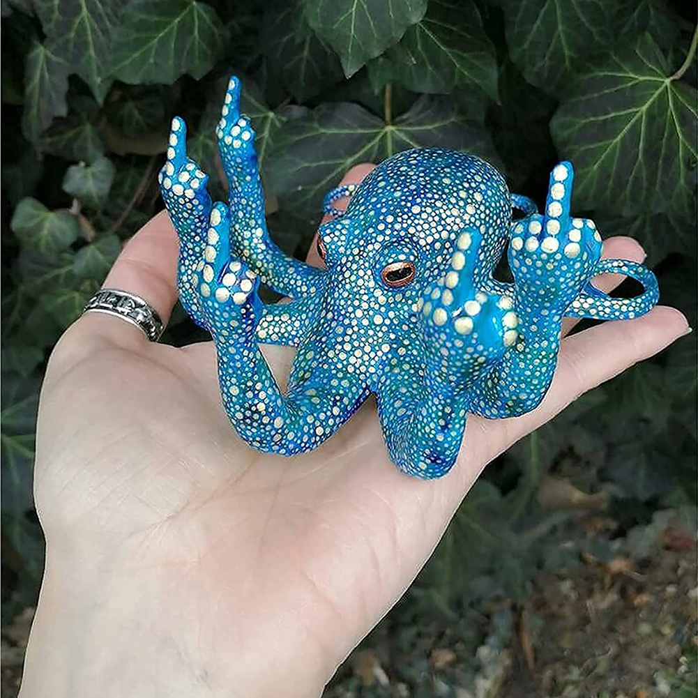 Anger octopus | creative decorative sculpture