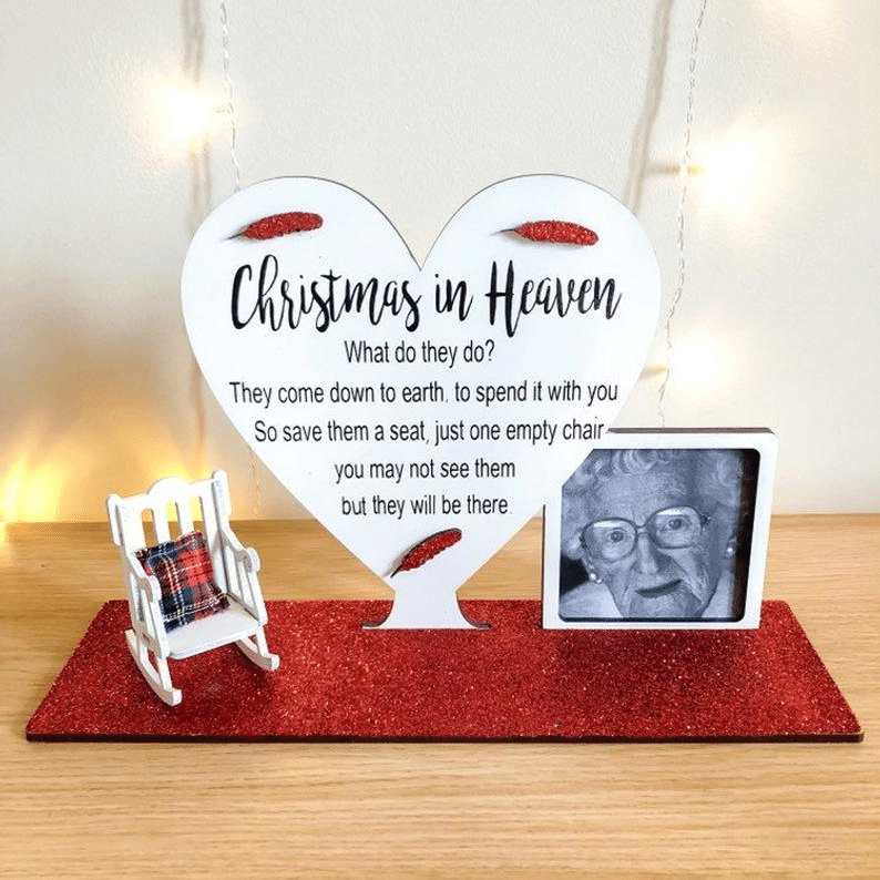 Beautiful commemorative plaque to commemorate Christmas for loved ones
