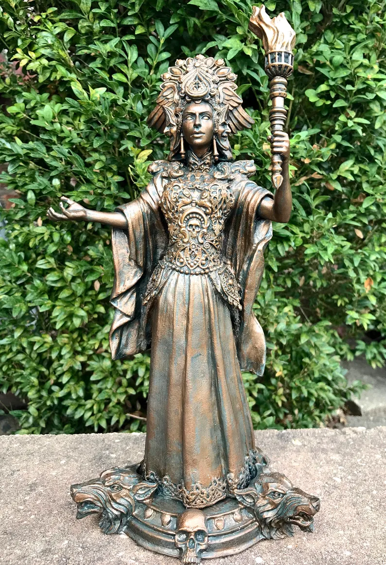 Hecate, Goddess of Witchcraft and Magic Statue