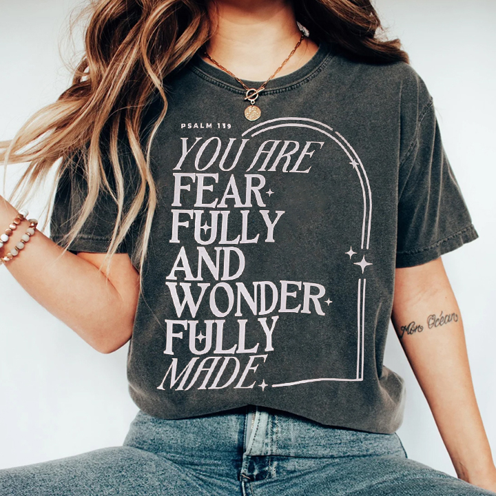ORIGINAL Graphic Fearfully & Wonderfully Made T-shirt