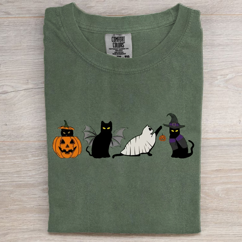 Cat halloween T-shirt