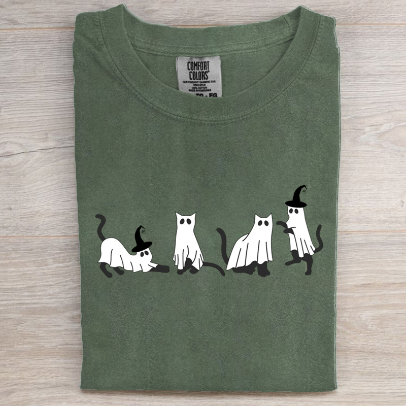 Cat halloween T-shirt