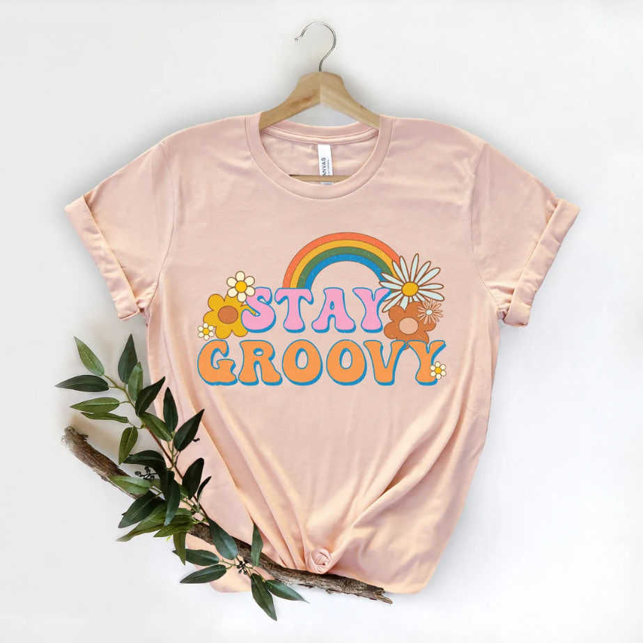 Retro Stay Groovy T-shirt
