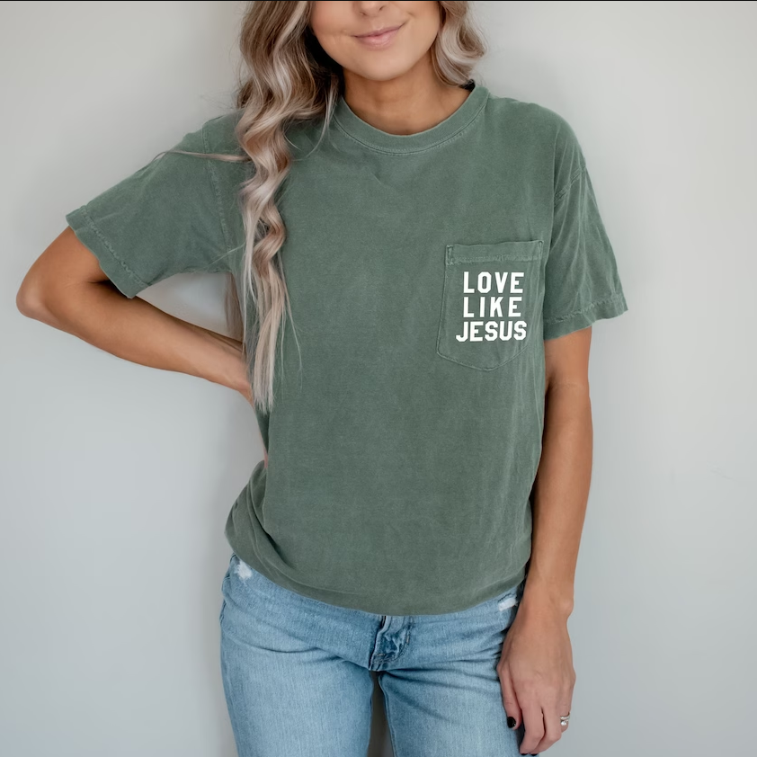  Love Like Jesus Pocket t-Shirt