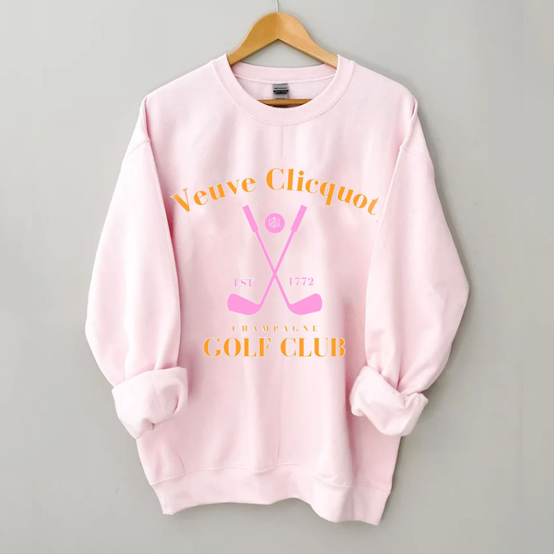 Retro Champagne Golf Club Sweatshirt