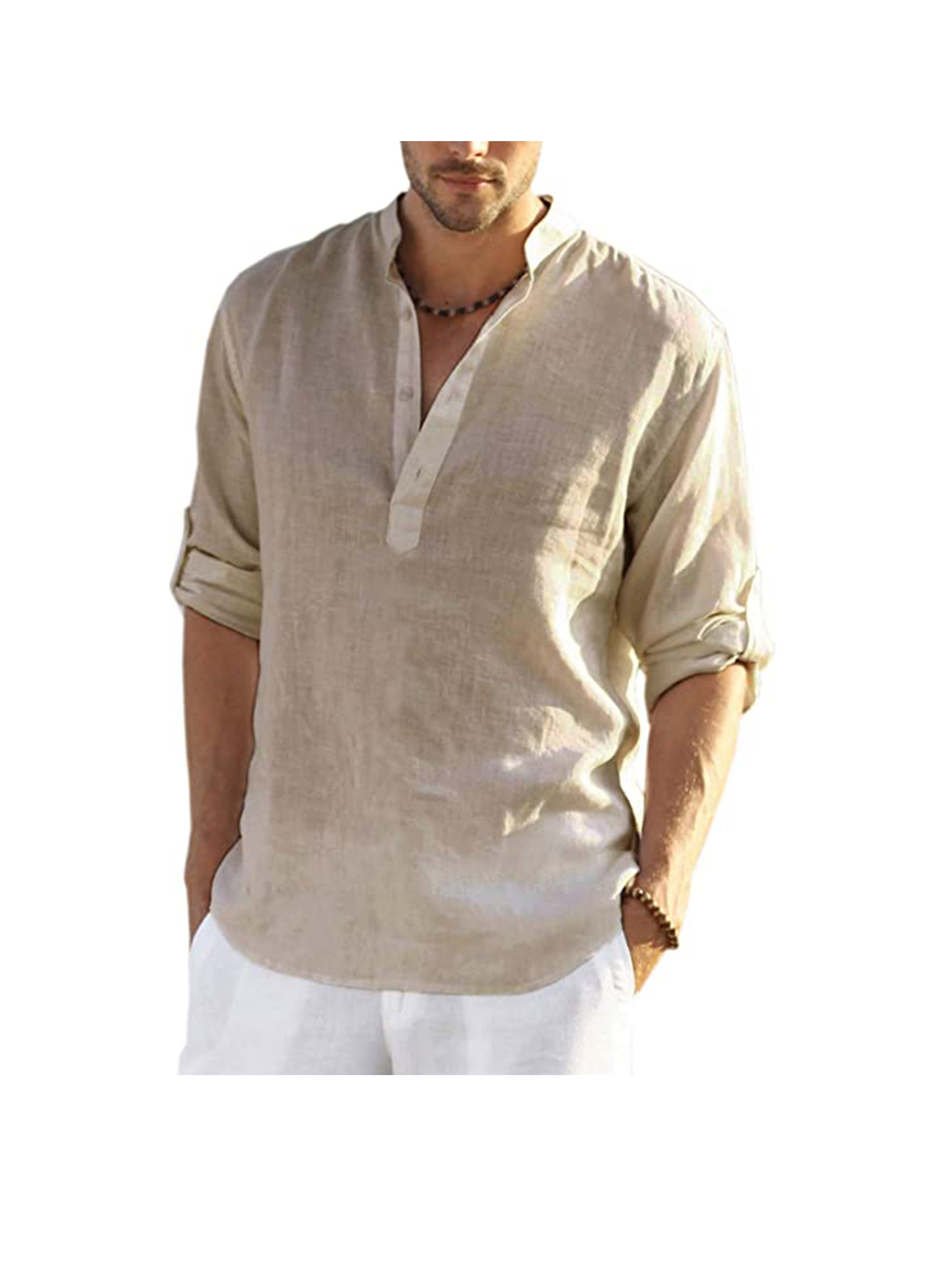 Randy Casual Henley Collar Shirt