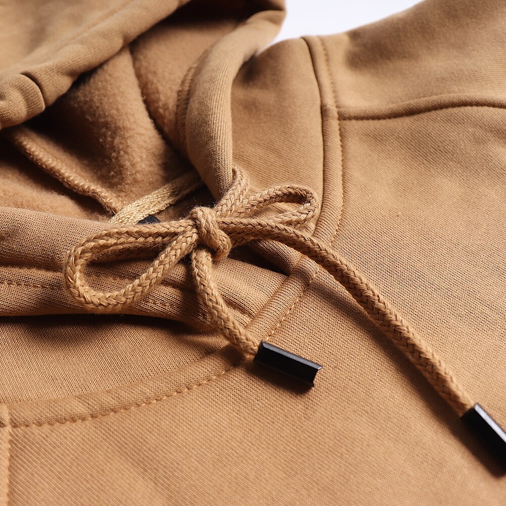 Men's Solid Color Raglan Sleeves Fleece Hoodies Sweatshirts