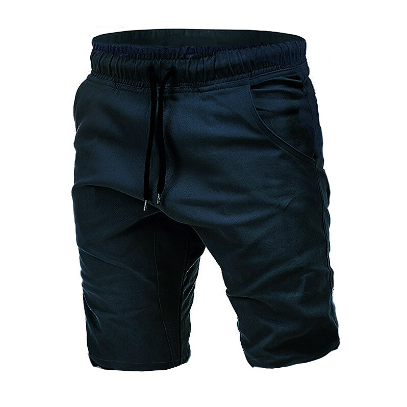 Men‘s Solid Color Outdoor Drawstring Short