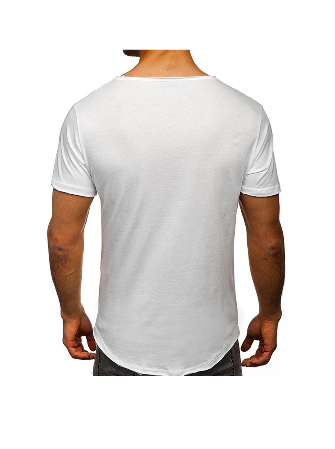 Eddie Solid Color Basic Henley T-shirt