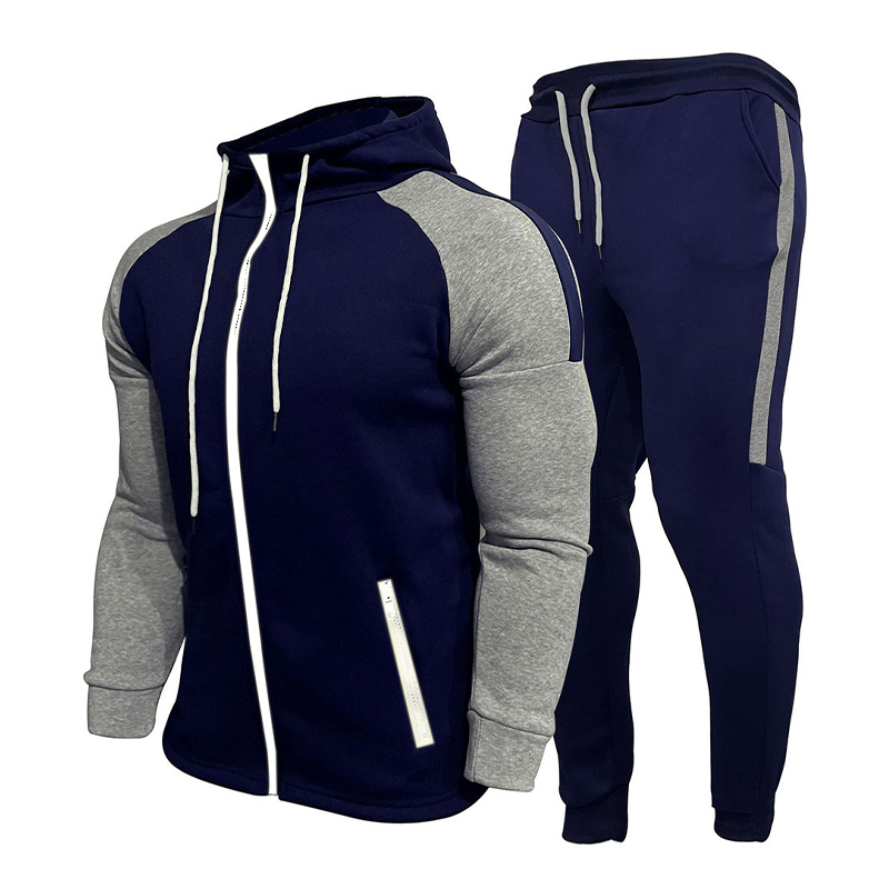 Men's Contrast Casual New Fashion Tracksuit