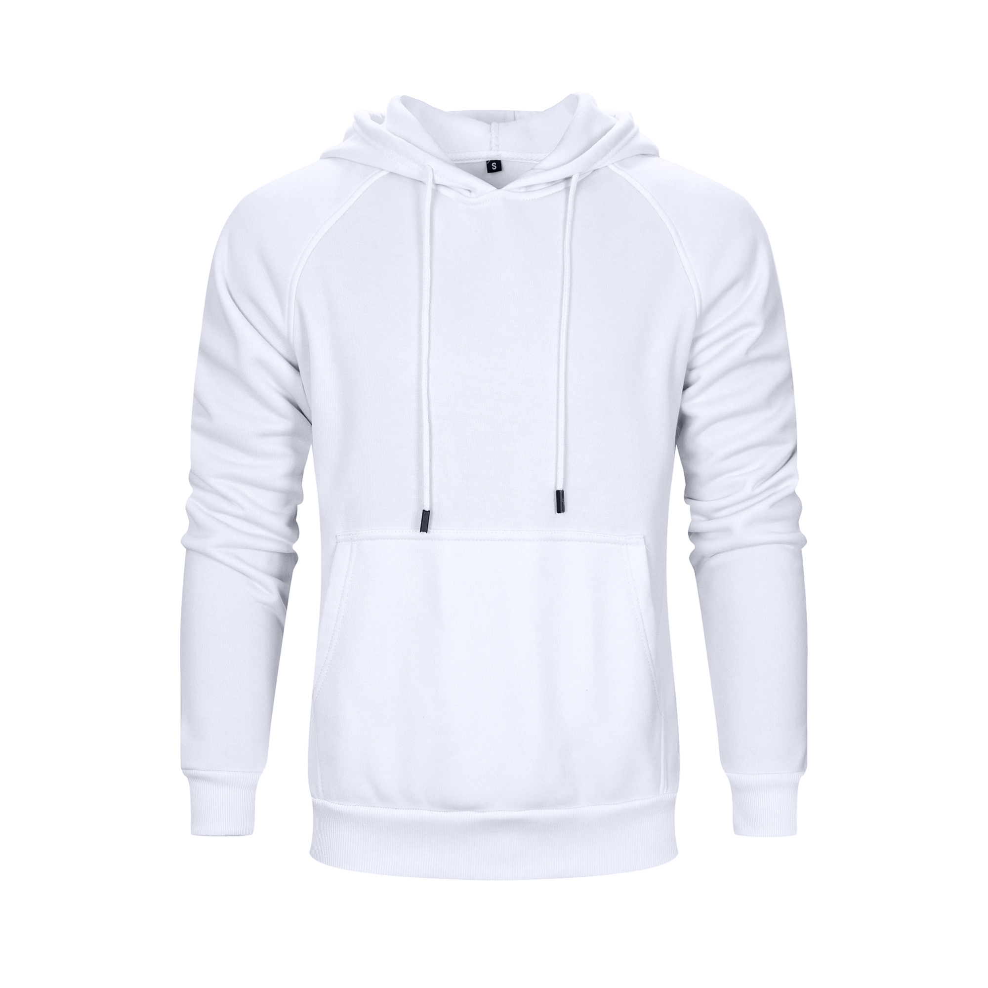 Men's Solid Color Raglan Sleeves Fleece Hoodies Sweatshirts