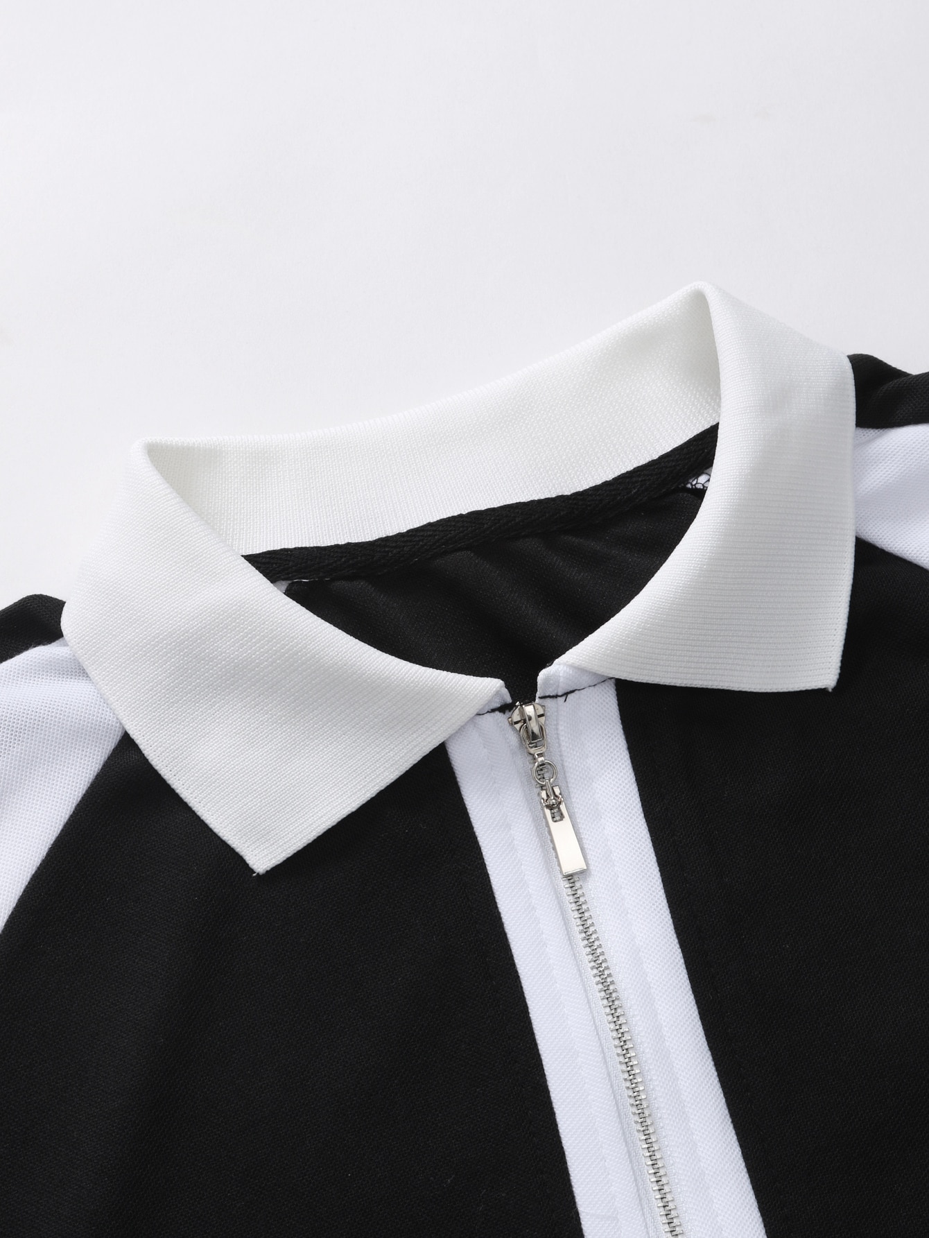 Men Letter Graphic & Colorblock Polo Shirt