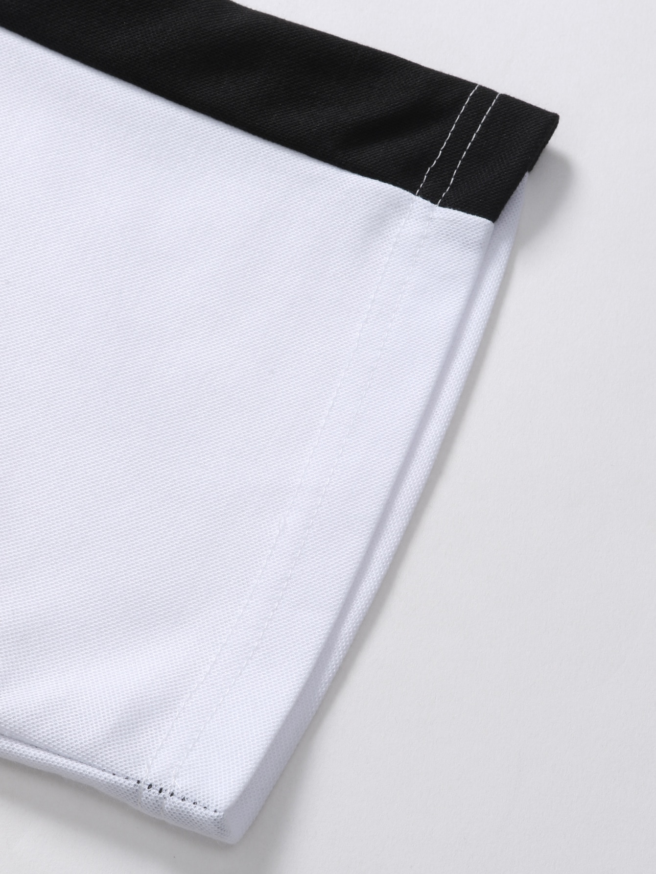 Men Letter Graphic & Colorblock Polo Shirt